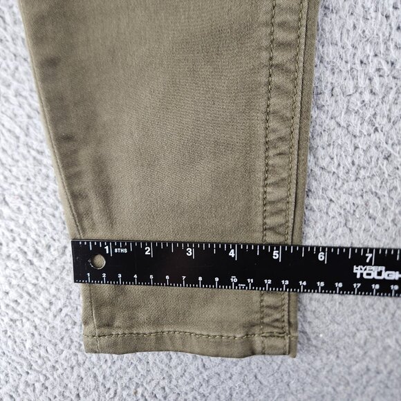 Miss‎ Me Jeans Womens 28 (30x30) Green Low Rise Skinny Embroidered Zip Pocket - Picture 12 of 16